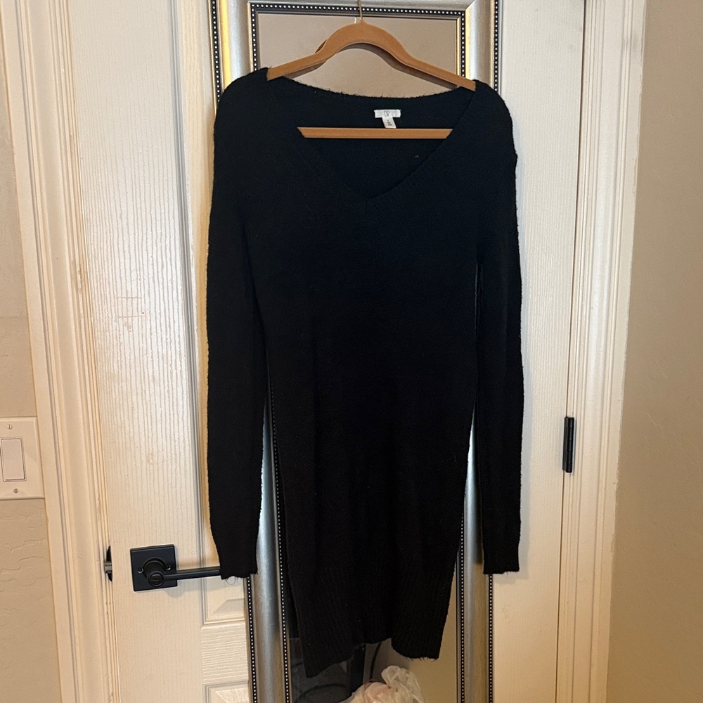 Chic Black Long Sleeve Dress